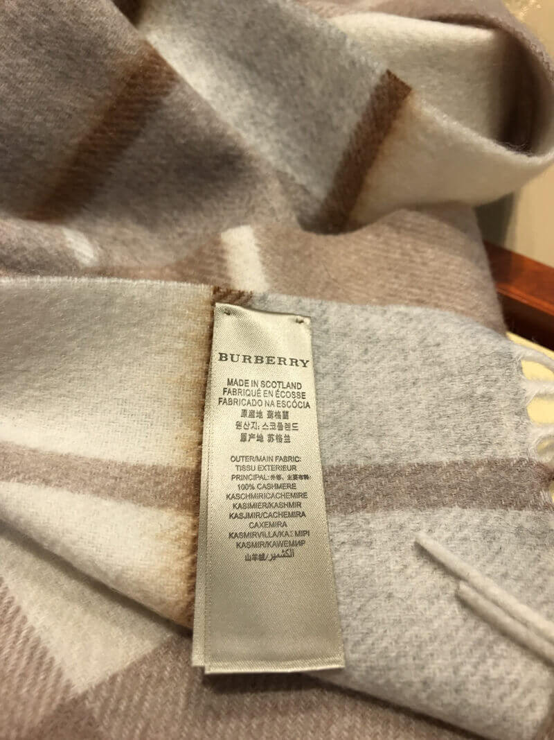 Burberry Unisex Check Wool Scarf 2403