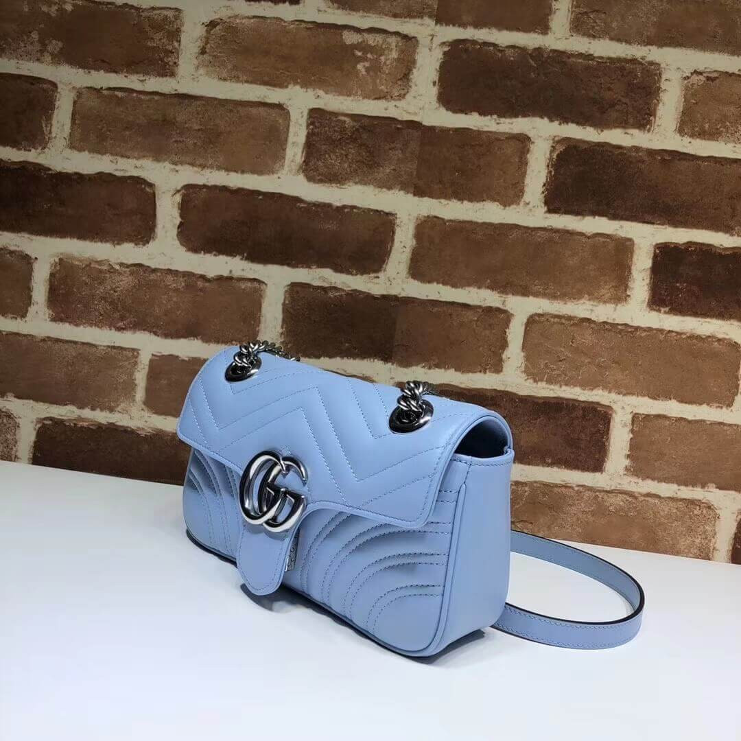 Gucci GG Marmont Matelasse Chevron Leather Mini Bag 446744