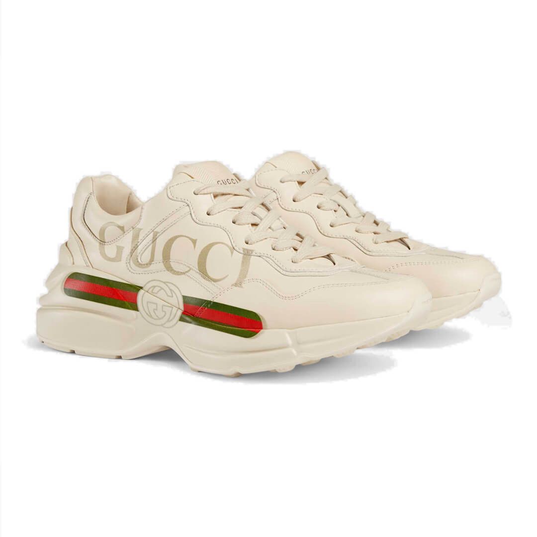 Gucci Rhyton Gucci Logo Leather Sneaker 528892