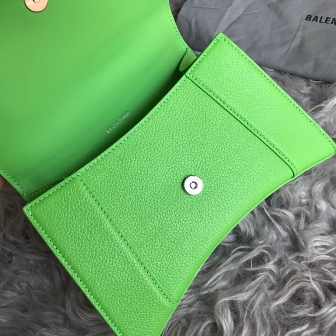 Balenciaga Hourglass S Textured-Leather Tote