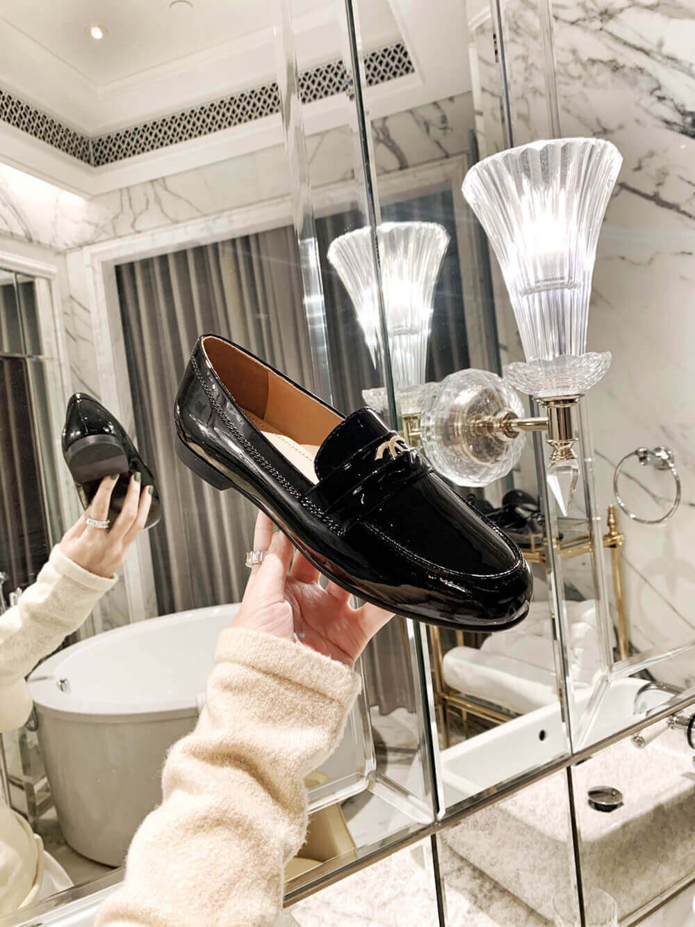 Chanel Patent Leather Loafers G35631