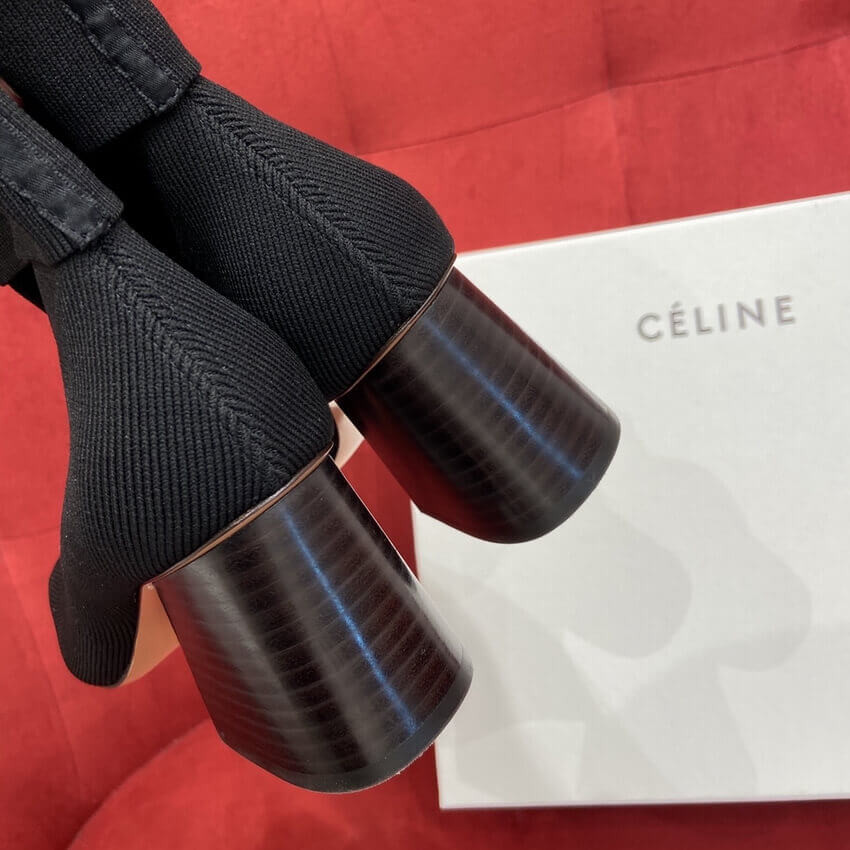Celine 7cm Sock Ankle Boots 179425