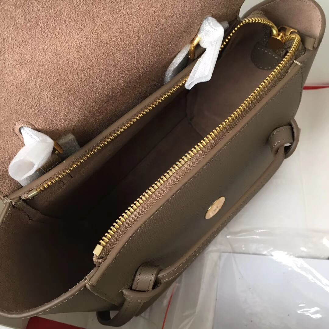 Celine Micro Belt Bag In Grained Calfskin 189153 Dune