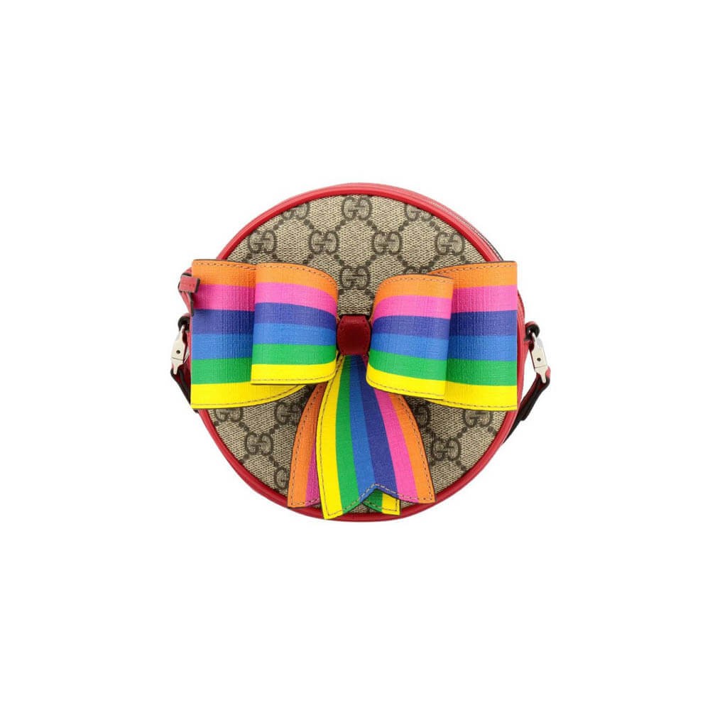 Gucci Childrens Check Bow GG Messenger 478294