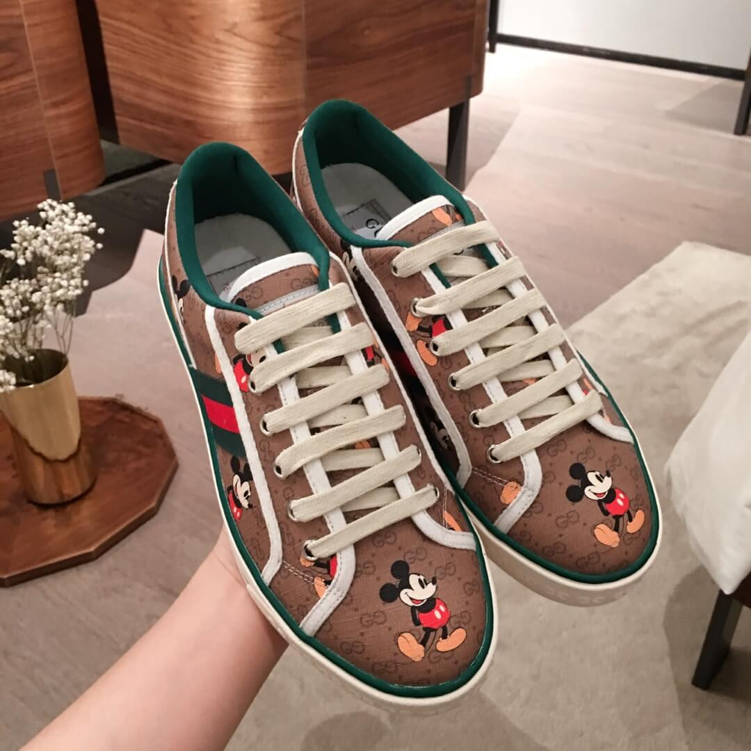 Gucci  Disney x Gucci Tennis 1977 Sneaker with Web 606110