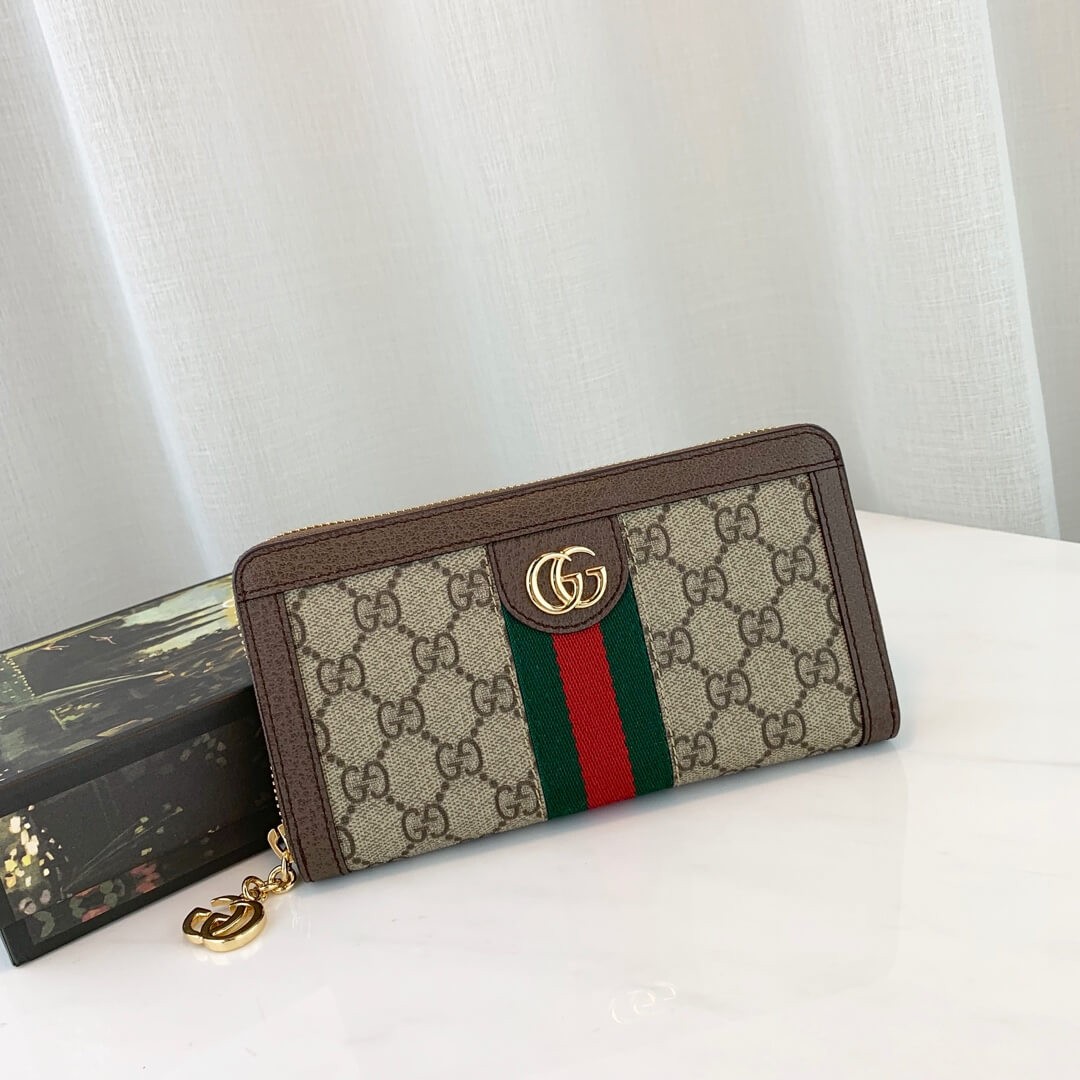 Gucci Ophidia GG Zip Around Wallet 523154