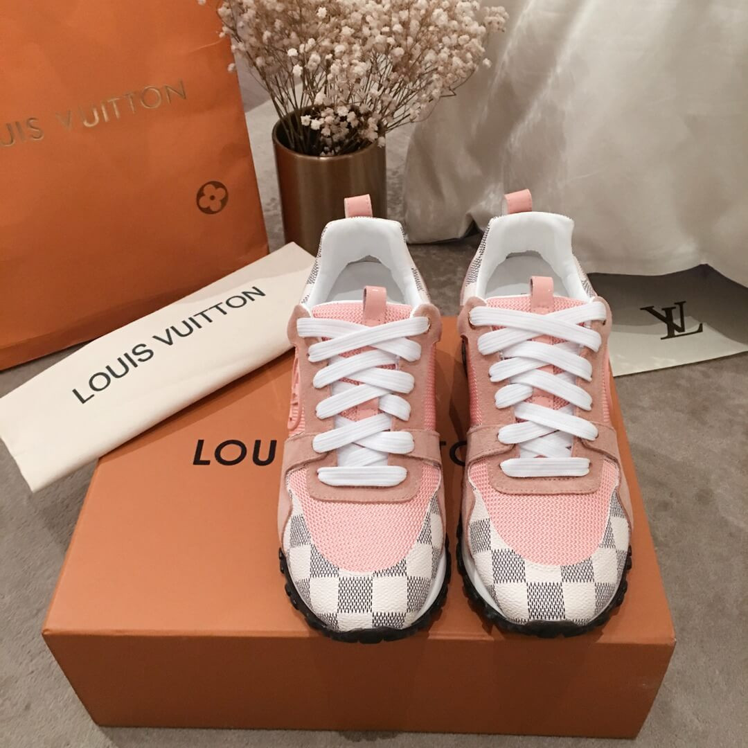 Louis Vuitton Damier Azur Run Away Sneaker 1A4WP7 Pink