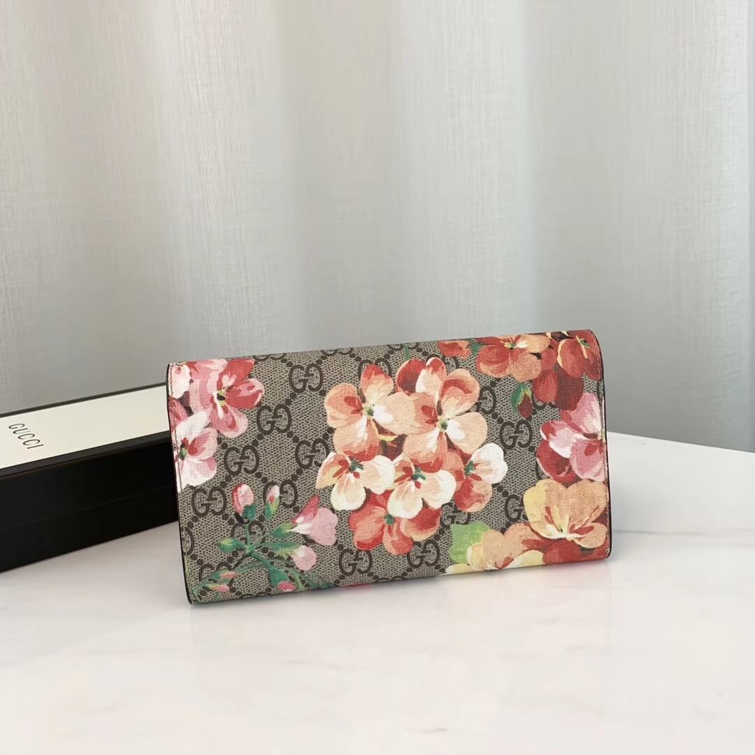 Gucci GG Blooms Continental Wallet 404070