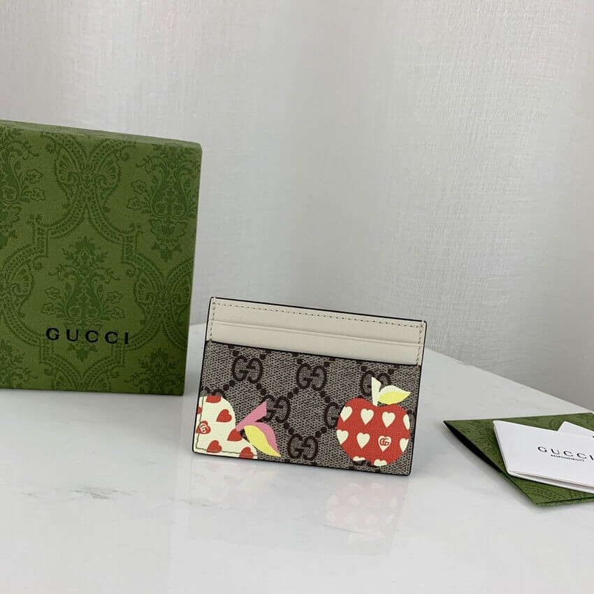 Gucci Les Pommes Card Case Wallet 663923