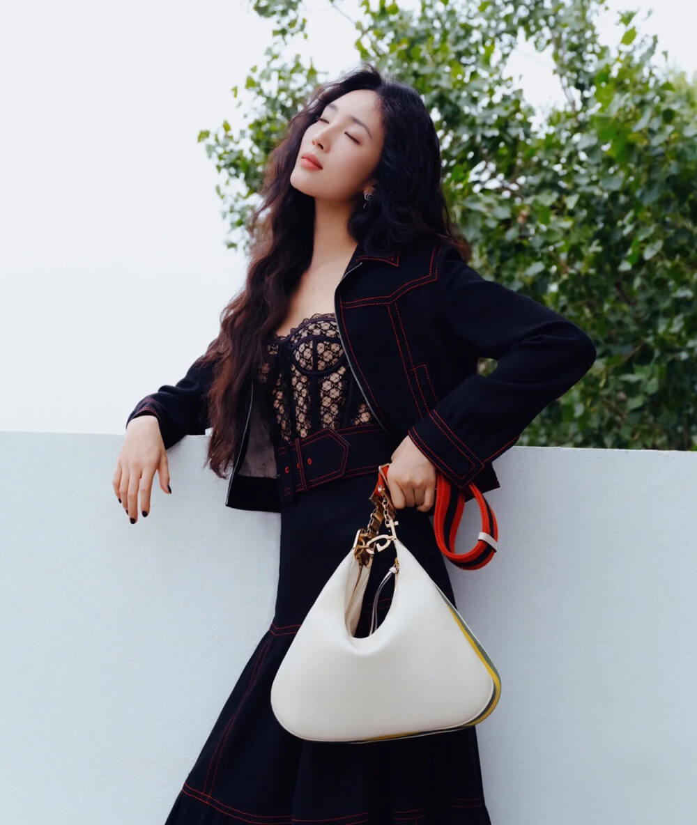 Gucci White Leather Attache Medium Shoulder Bag 702823