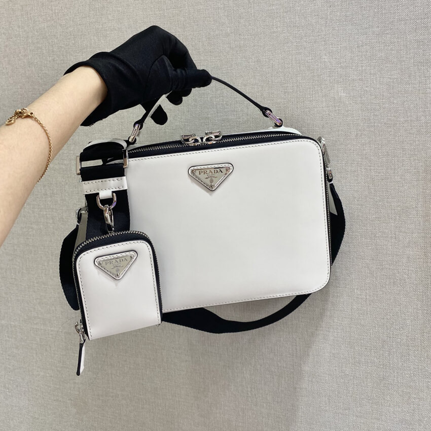 Prada Brique Saffiano Leather Cross-Body Bag 2VH069