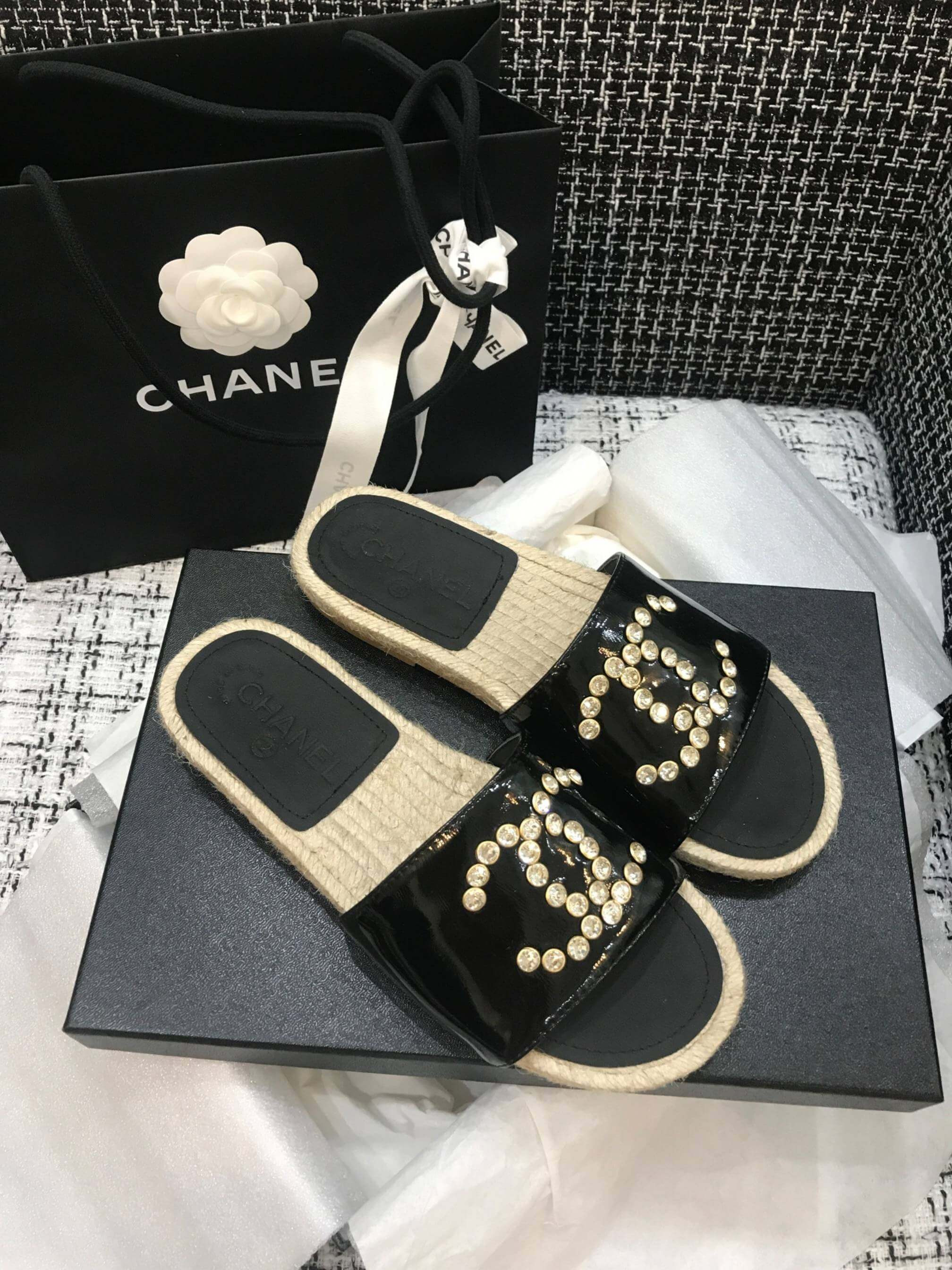 Chanel Paten Calfskin Mules G35603