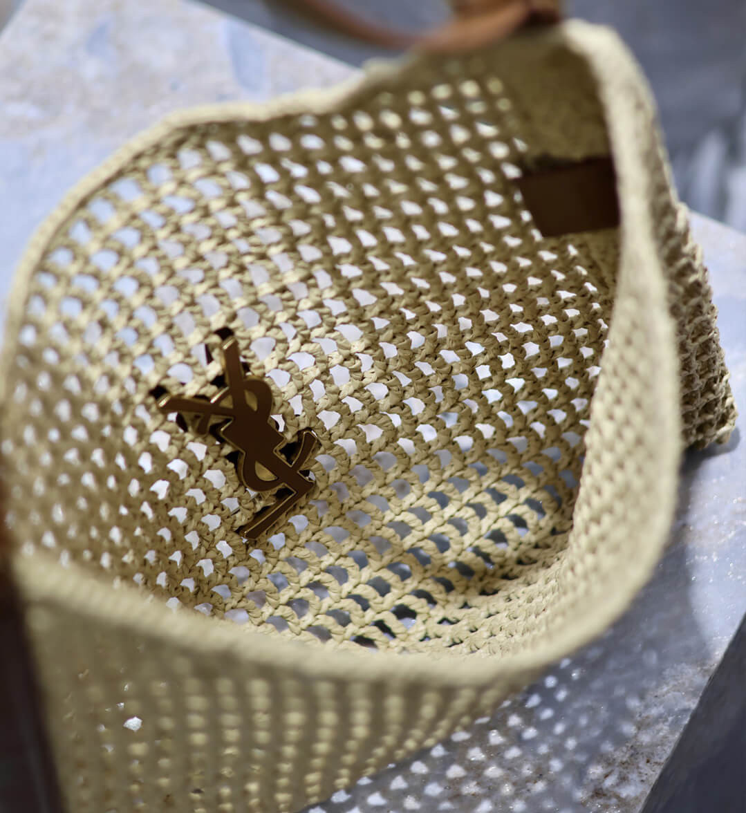 Saint Laurent Oxalis Bag in Raffia Macrame 781289