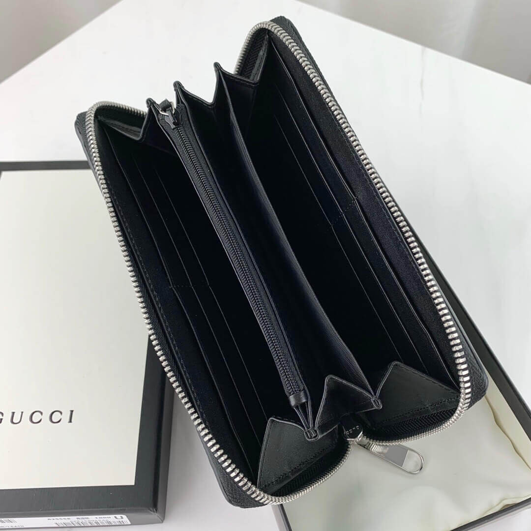 Gucci GG Embossed Zip Around Wallet 625558