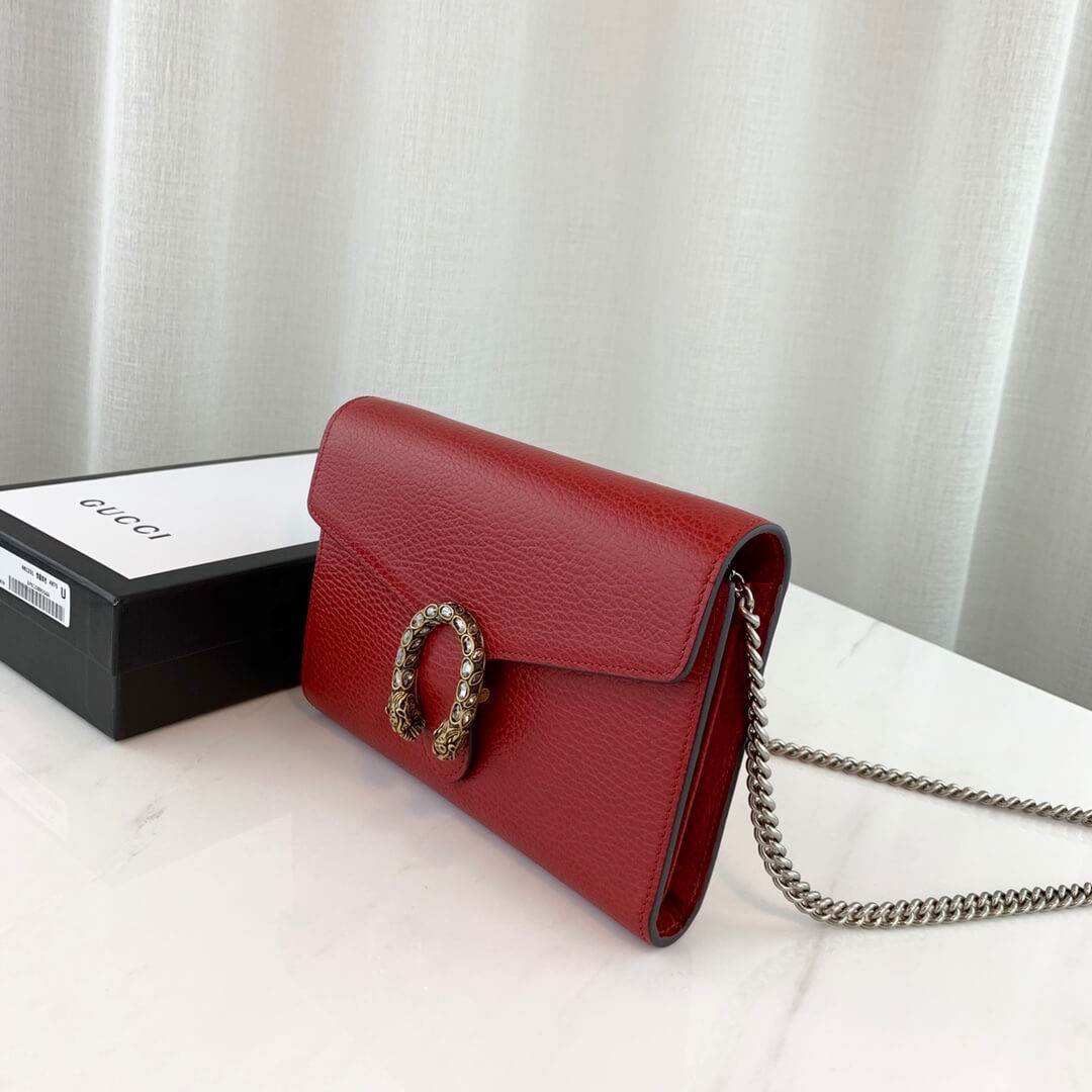 Gucci Dionysus Leather Mini Chain Bag 401231