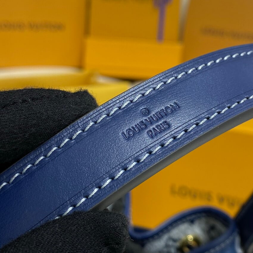 Louis Vuitton Denim Jacquard Textil Petit Noe M59606