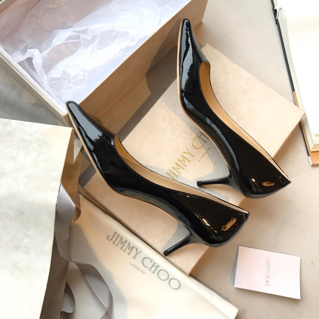 Jimmy Choo Romy 6.5cm Patent Pointed-Toe Pumps 120012