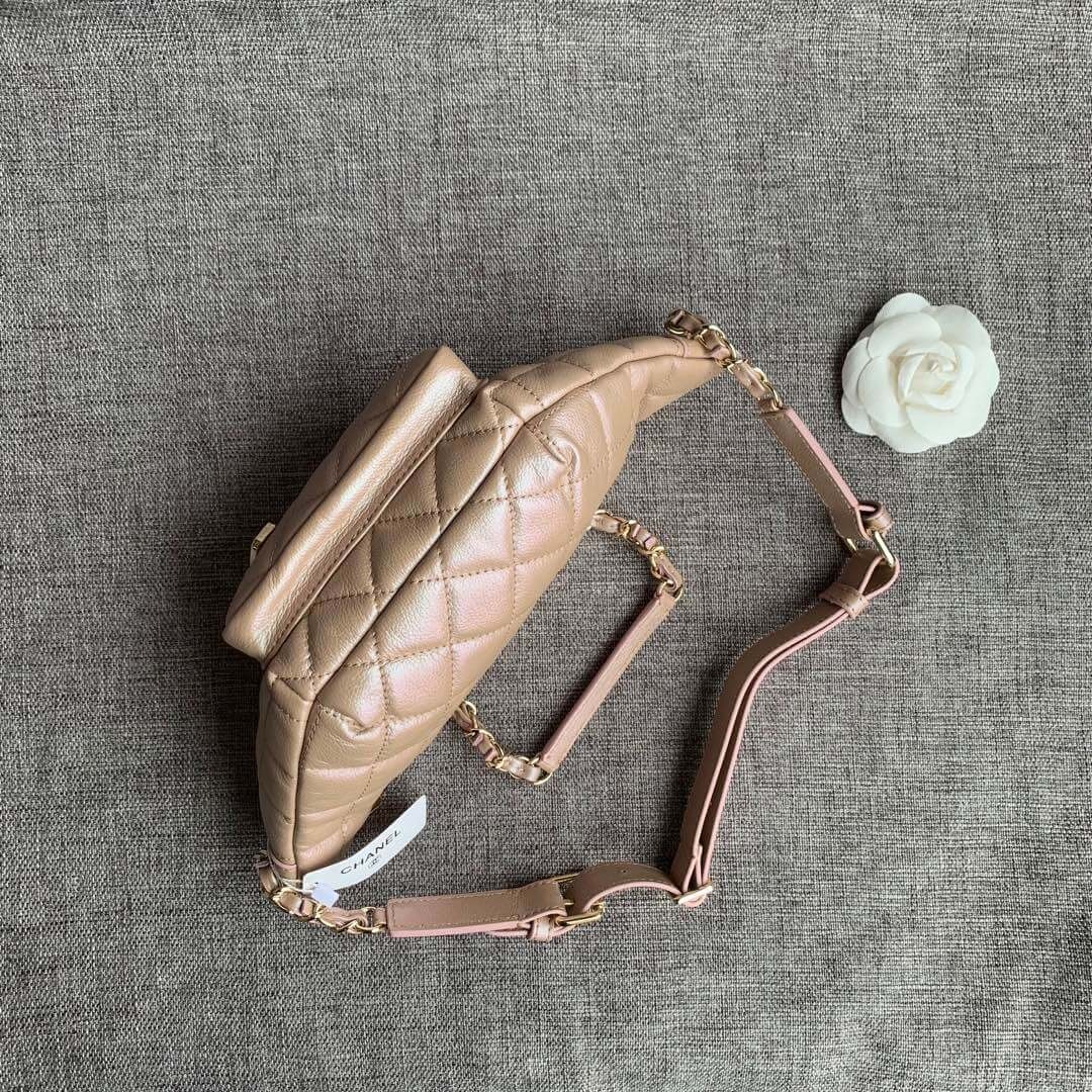 Chanel Quilted Caviar Clafskin Waist Bag AS0556