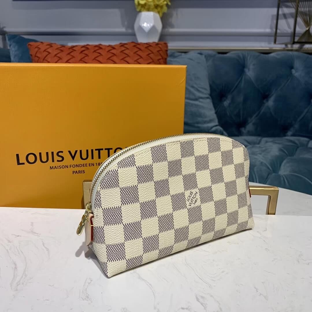 Louis Vuitton Damier Azur Cosmetic Pouch N60024