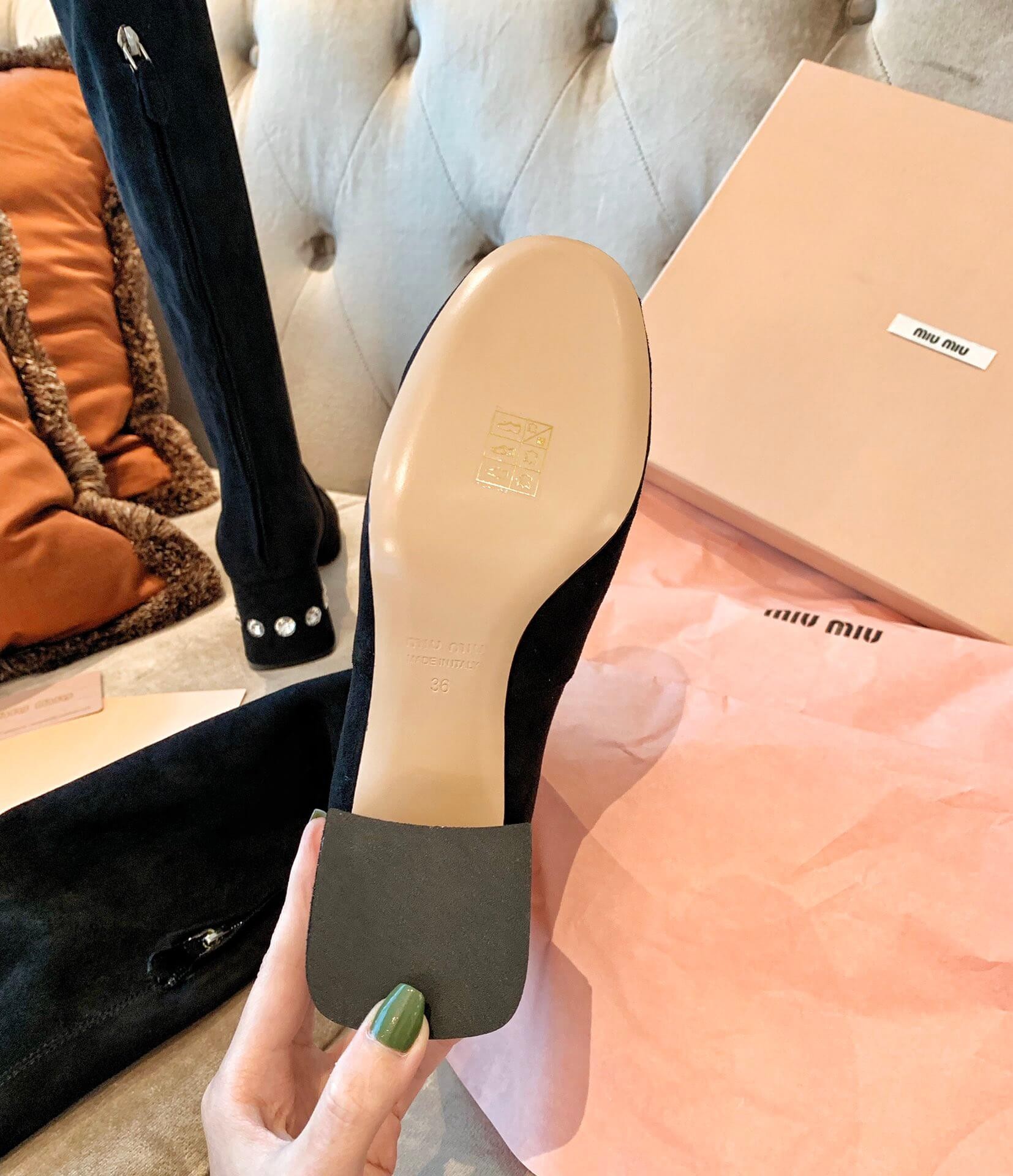 Miu Miu Hight Suede Boots 5W678C