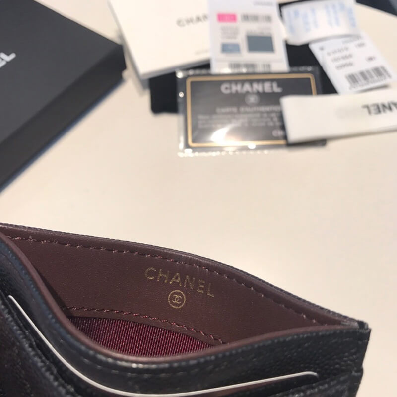 Chanel Grainy Calfskin Classic Card Holder A31510