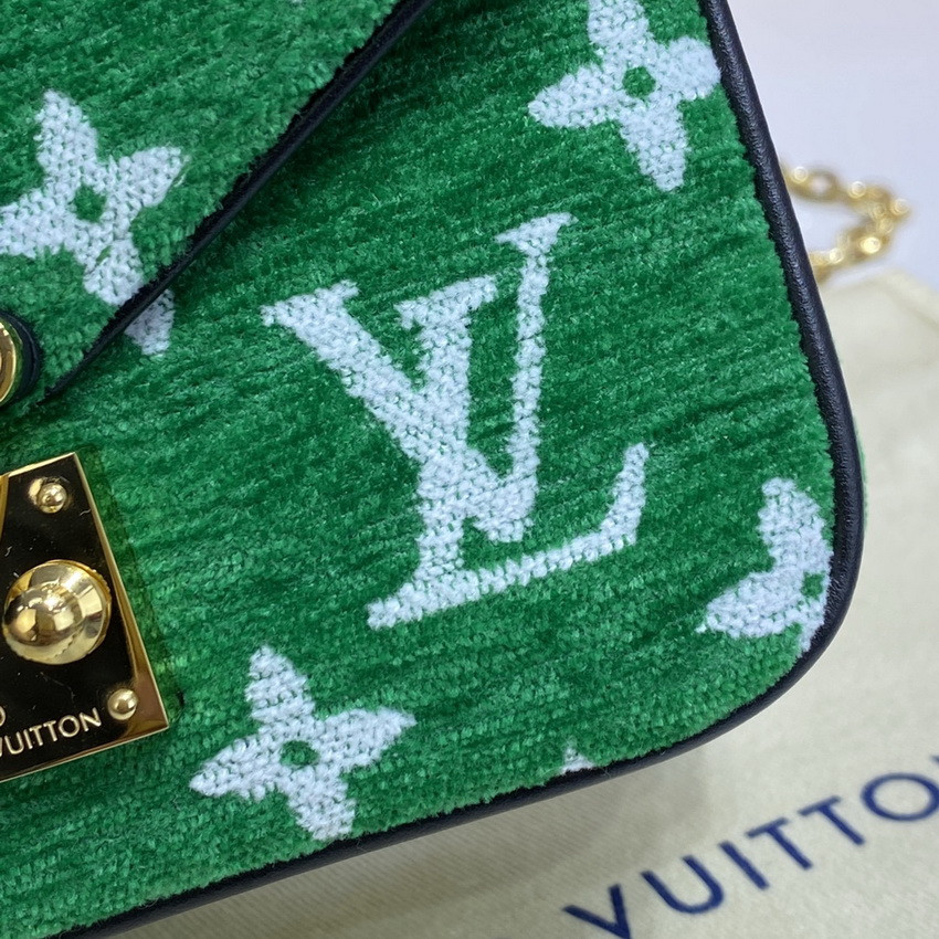 Louis Vuitton Monogram Jacquard Velvet Micro Metis M81494 Green