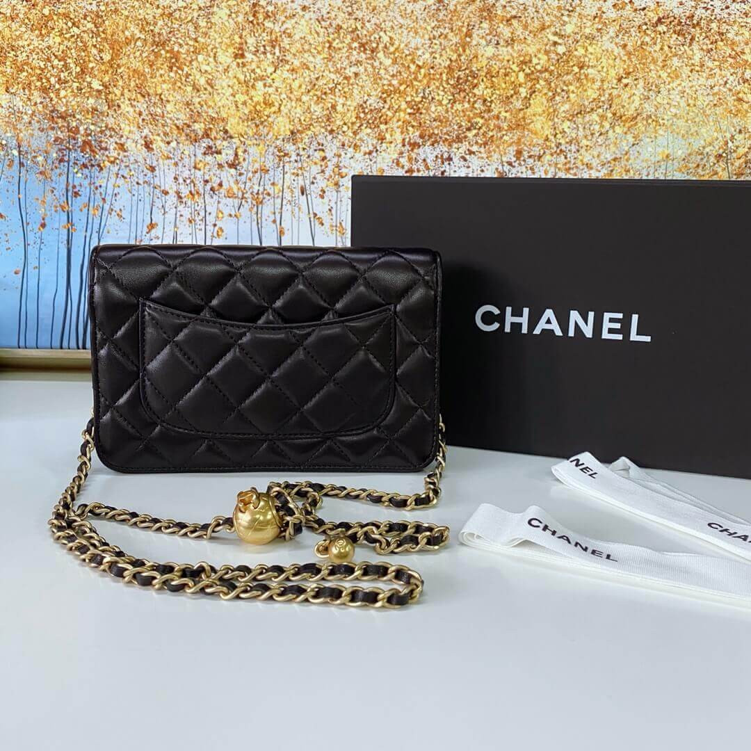 Chanel WOC With CC Details On Strap AP1450 in Lambskin