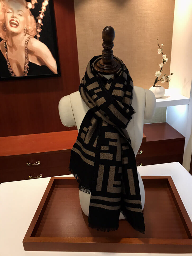 Fendi Cashmere FF Scarf 259A