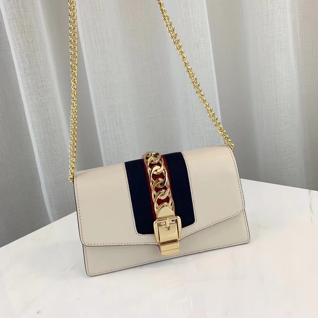 Gucci Sylvie Leather Super Mini Bag 494646