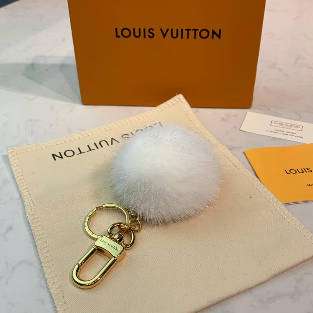 Louis Vuitton Flower Finesse Fur Bag Charm And Key Holder M69001