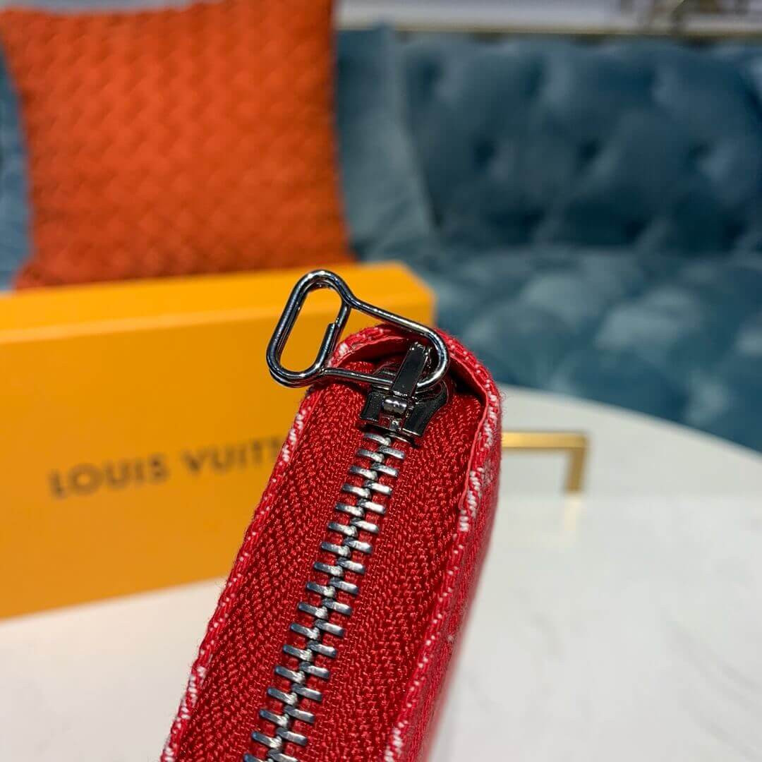 Louis Vuitton X Supreme Denim Zippy Wallet M60017
