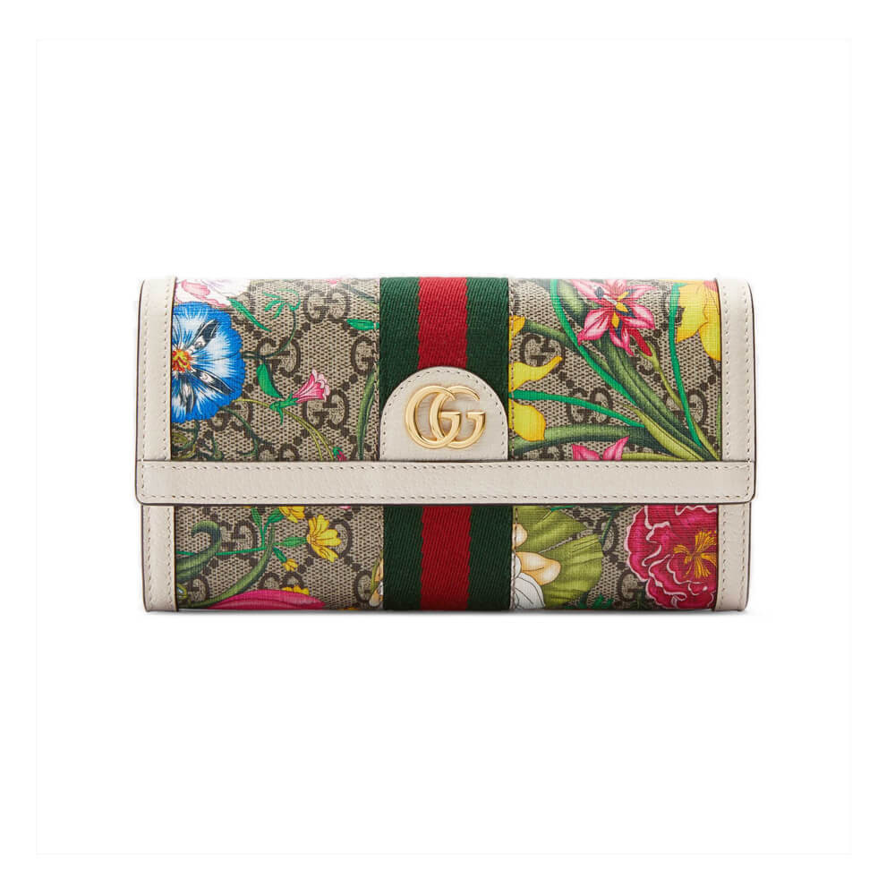 Gucci Ophidia GG Flora Continental Wallet 523153