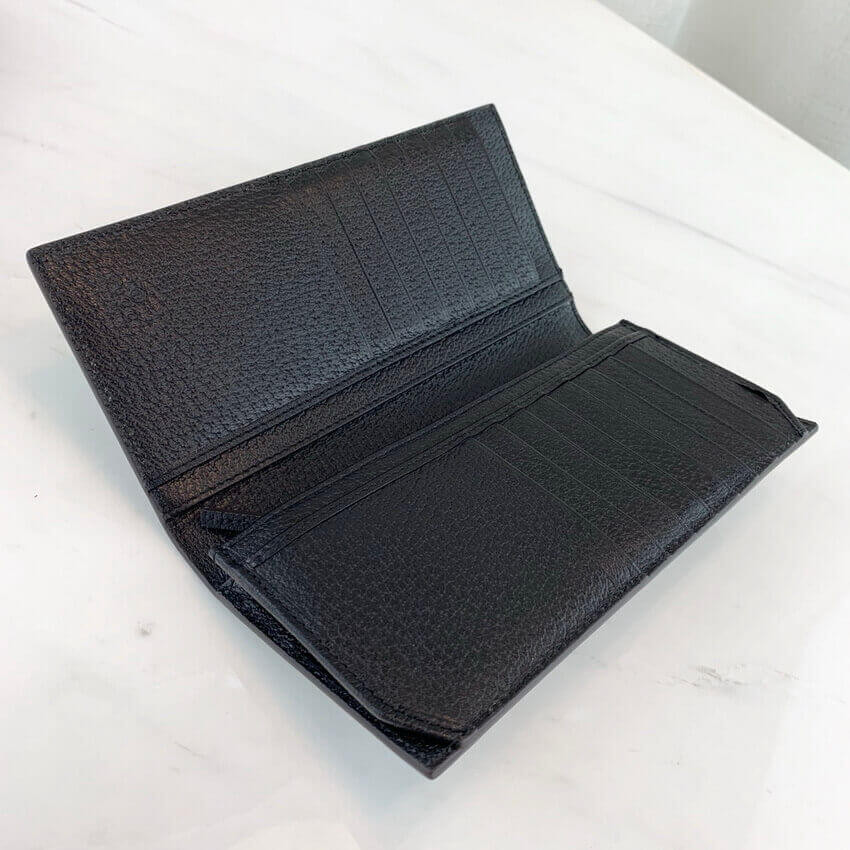 Gucci GG Marmont Metal-Free Tanned Leather Long Bi-Fold Wallet 428740