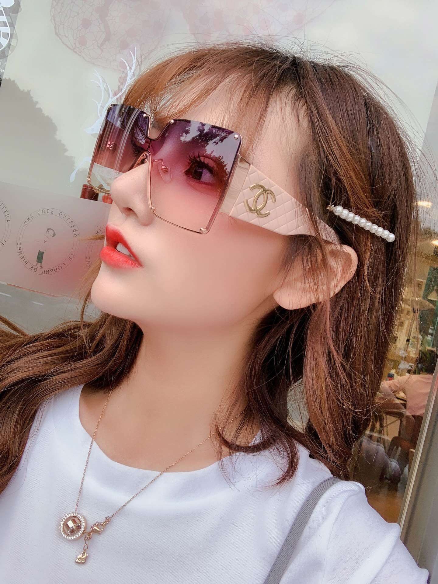 Chanel Rectangle Sunglass 4813
