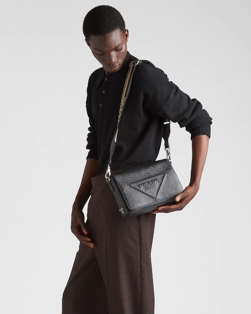 Prada Saffiano Leather Shoulder Bag 2VD046