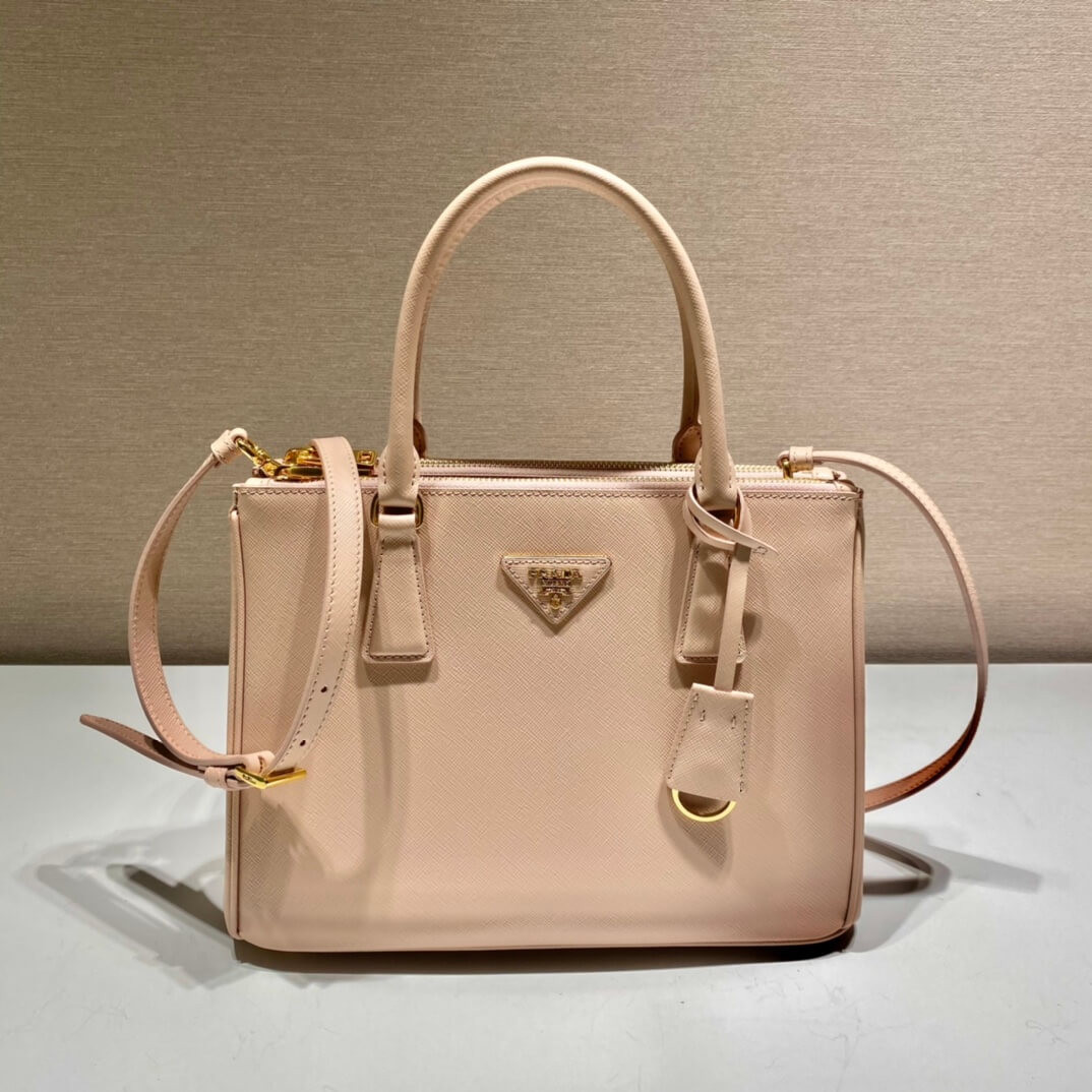 Prada Galleria Nude Medium Saffiano Leather Bag 1BA863