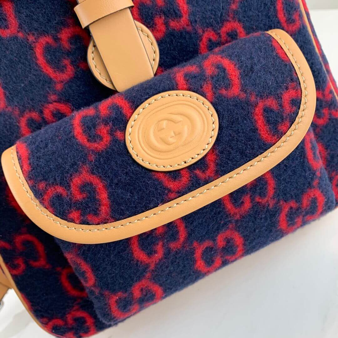 Gucci Childrens GG Wool Backpack 630818