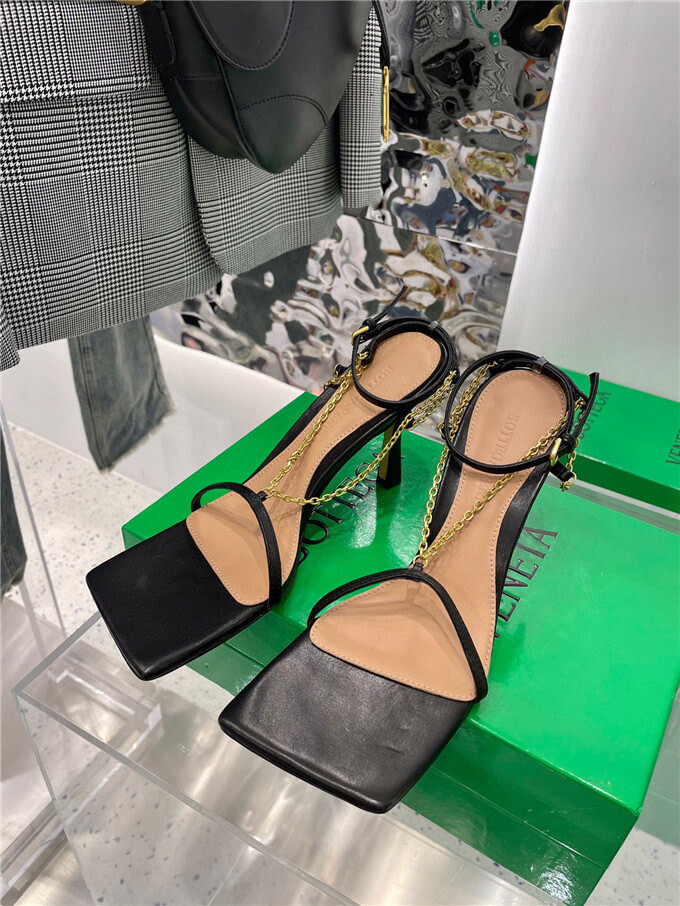 Bottega Veneta Stretch Snadals Shoes 651385 Black