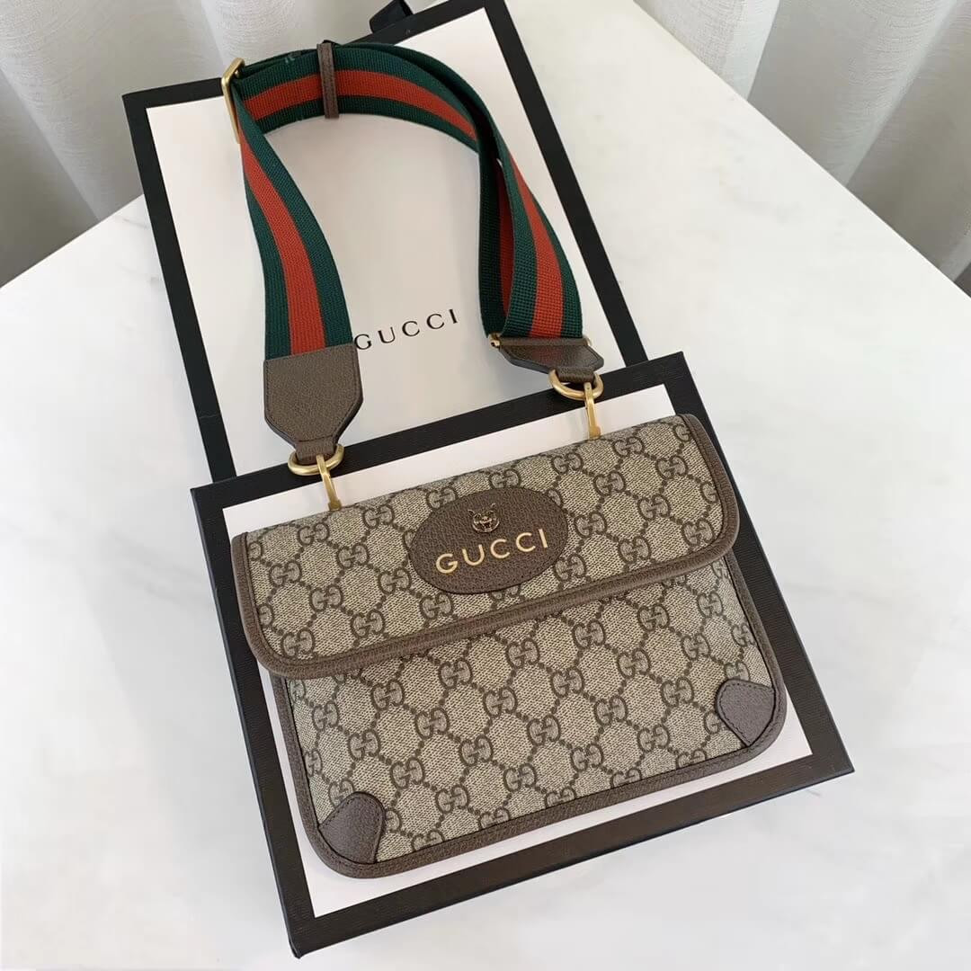 Gucci GG Supreme 489617 Coffee