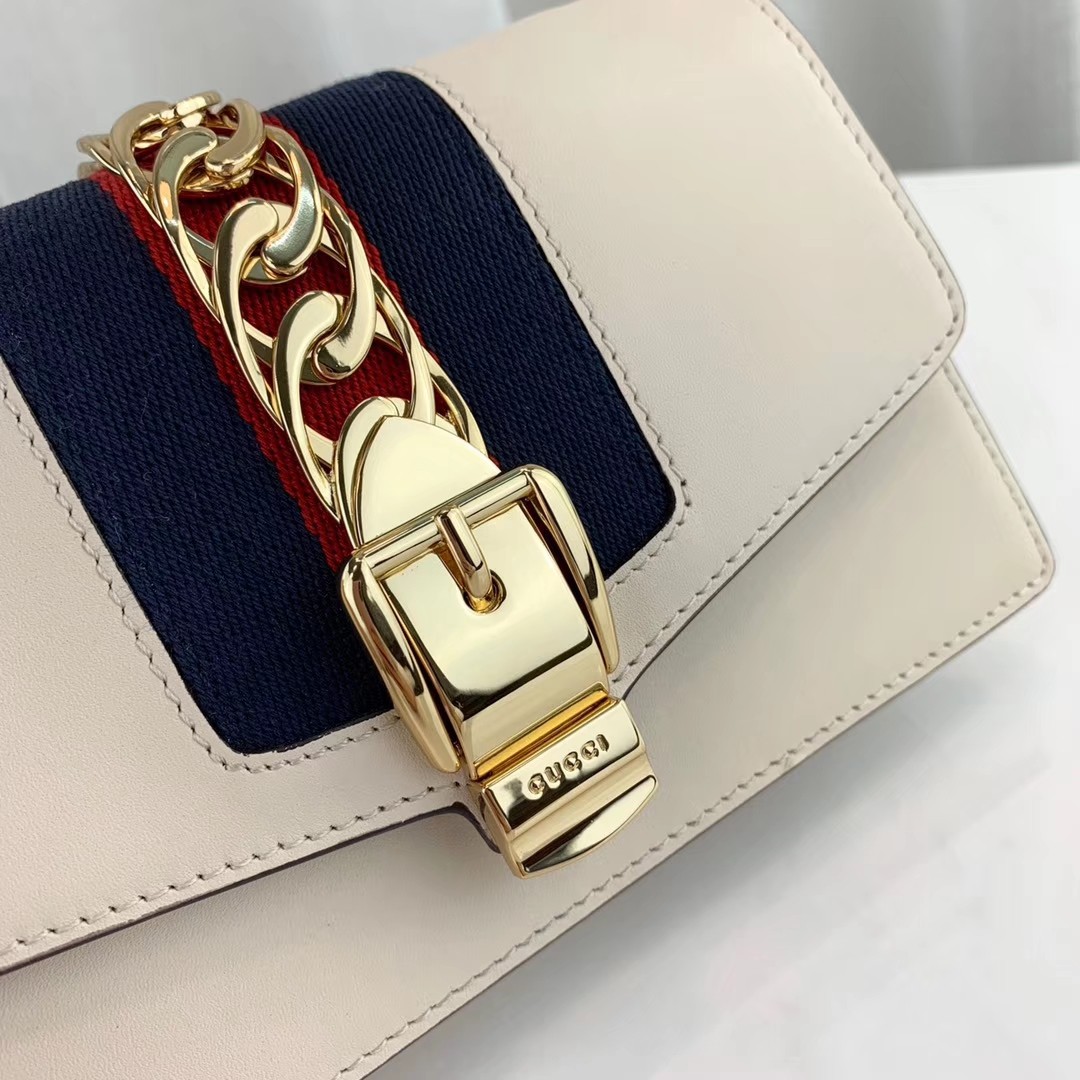 Gucci Sylvie Leather Super Mini Bag 494646