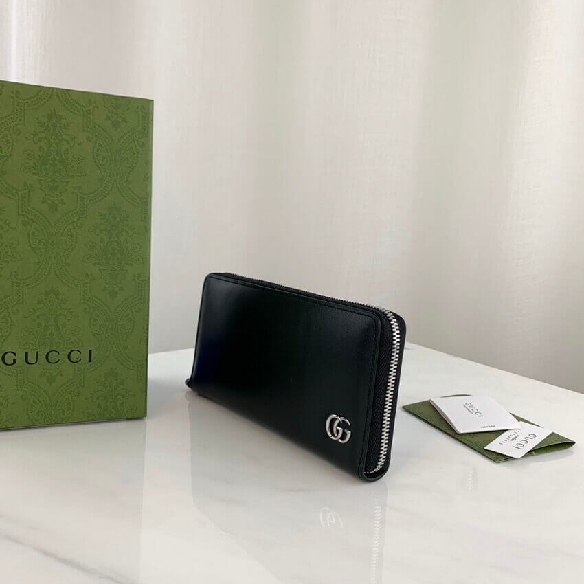 Gucci GG Marmont Smooth Leather Zip Around Wallet 428736
