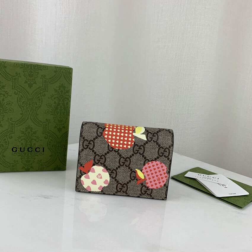 Gucci Les Pommes Card Case Wallet 663922