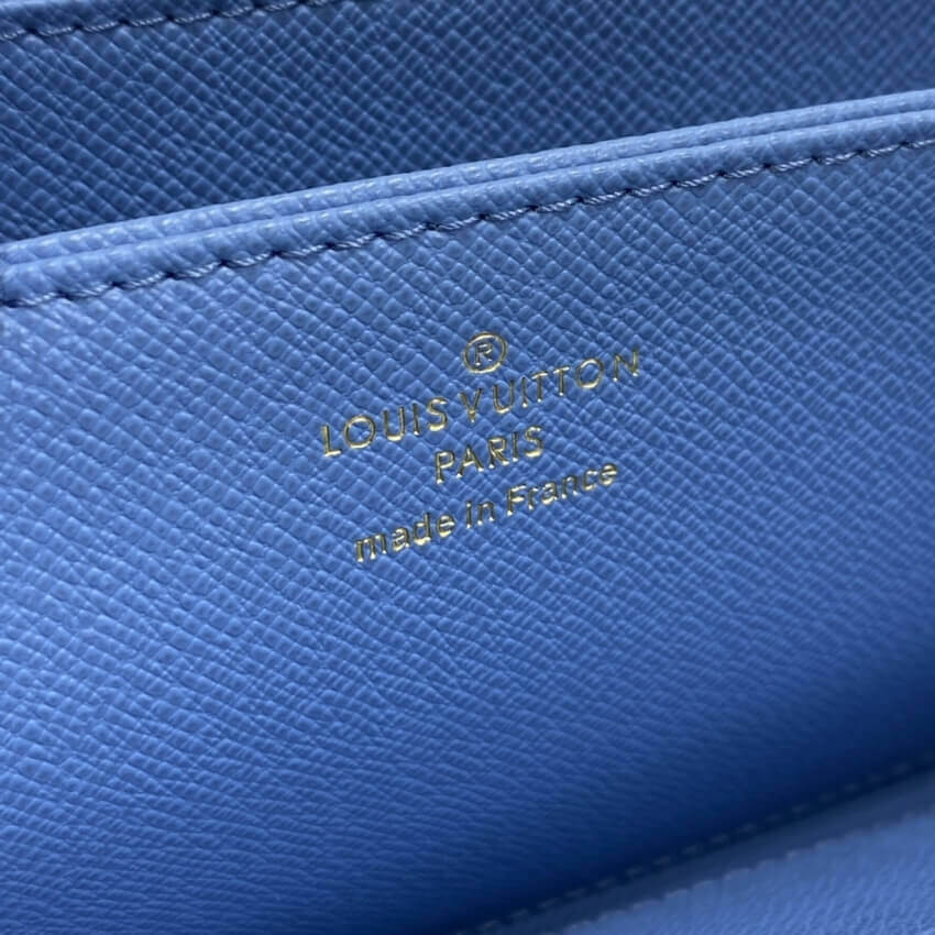 Louis Vuitton Monogram Zippy Wallet M63894 Blue