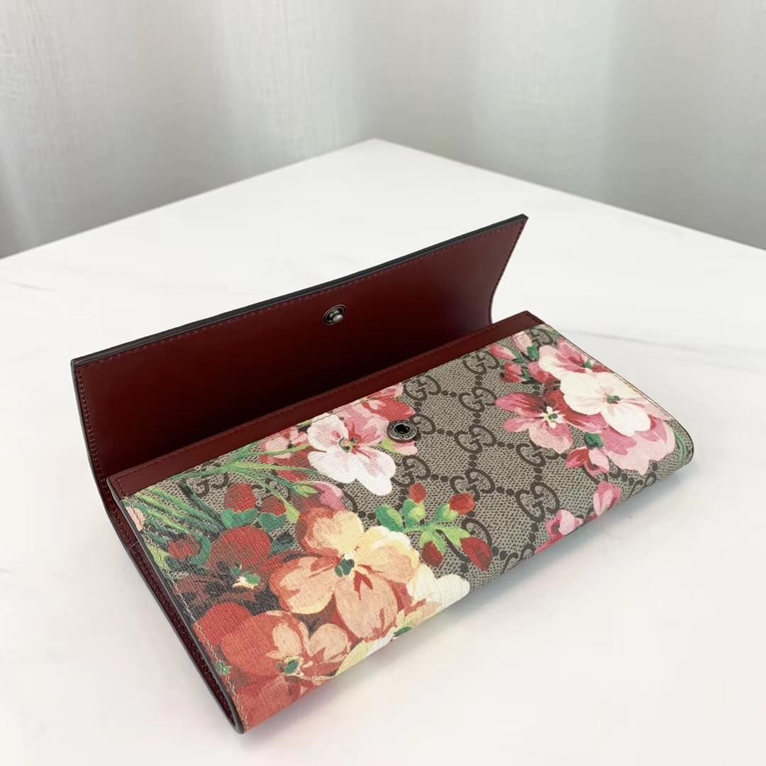 Gucci GG Blooms Continental Wallet 404070