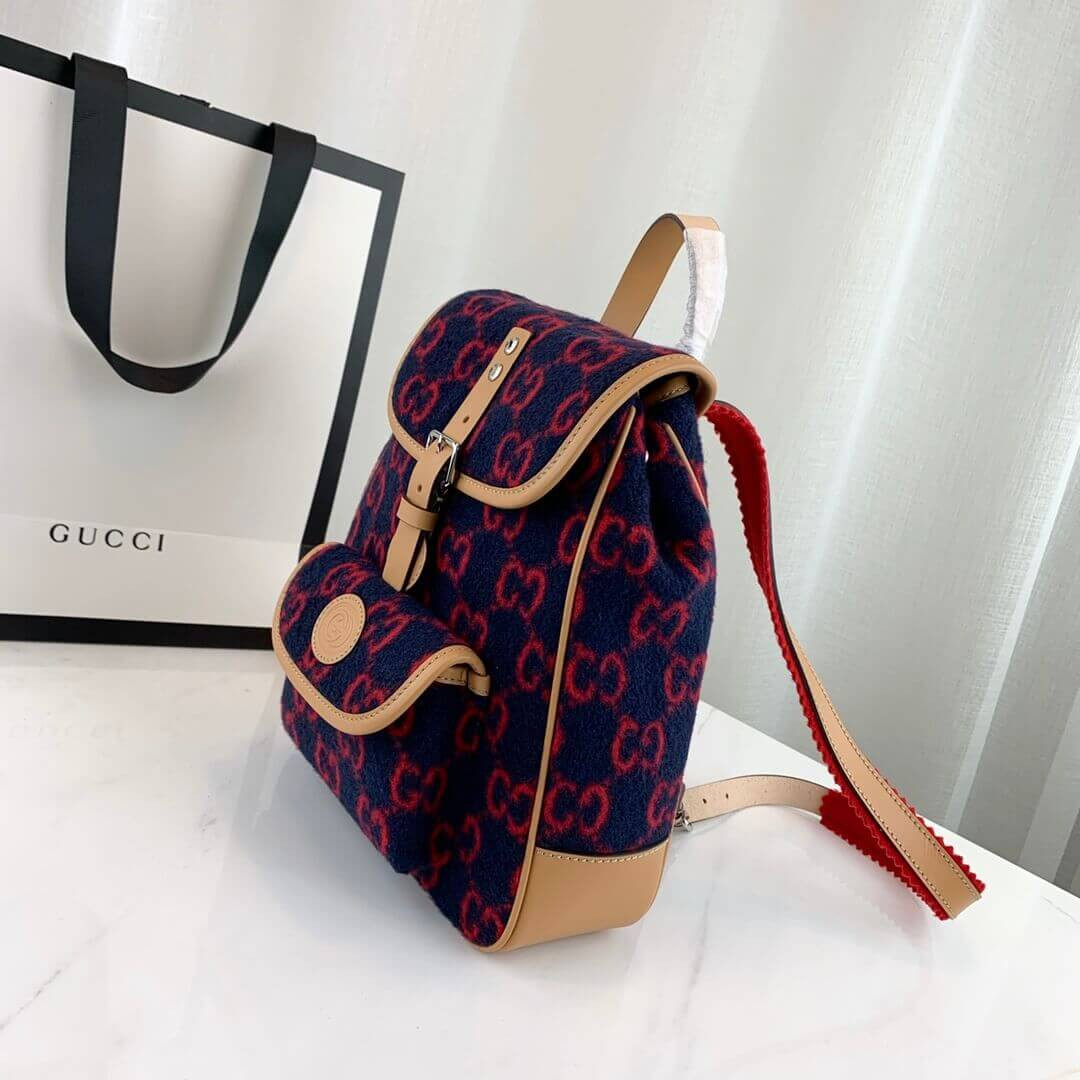 Gucci Childrens GG Wool Backpack 630818