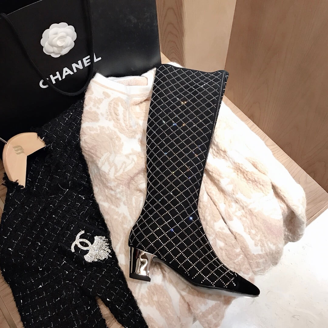 Chanel Crystal High Boots 11380