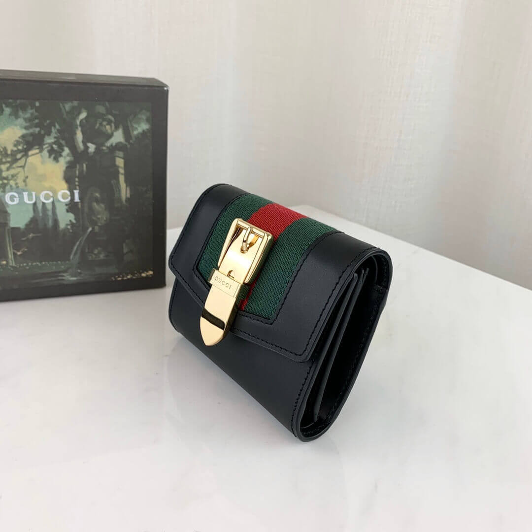 Gucci Sylvie Leather Wallet 476081