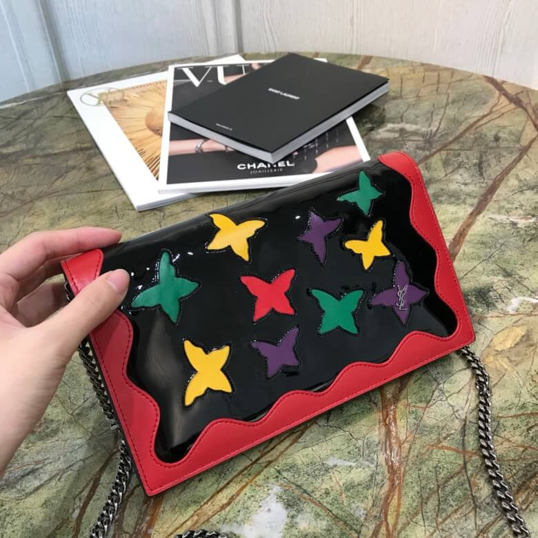 Saint Laurent Embellished Wallet On Chain 515271