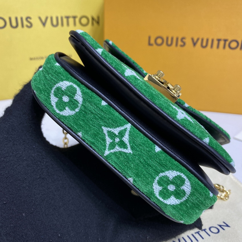 Louis Vuitton Monogram Jacquard Velvet Micro Metis M81494 Green