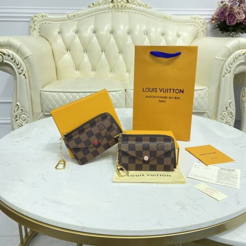 Louis Vuitton Damier Ebene Card Holder Recto Verso N60405 N60406